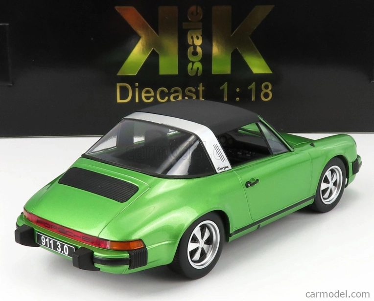Kk-scale Porsche 911 Carrera 3.0 Targa 1977 1:18 Green Met
