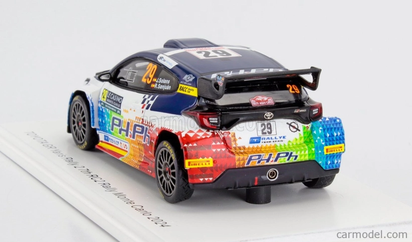 Spark-model Toyota Yaris Gr Rally2 Team N 29 7. Rc2 Rally Montecarlo 2024 Jan Solans - Rodrigo Sanjuan De Eusebio 1:43 Biela Čierna