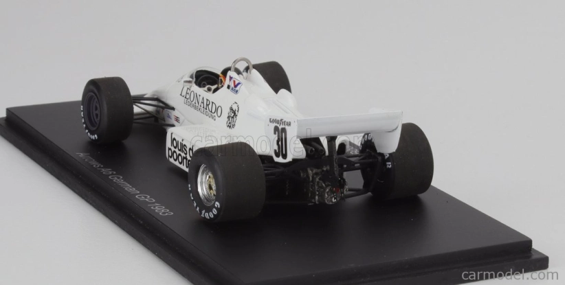 Spark-model Arrows F1 A6 N 30 Germany Gp 1983 Thierry Boutsen 1:43 Bílá