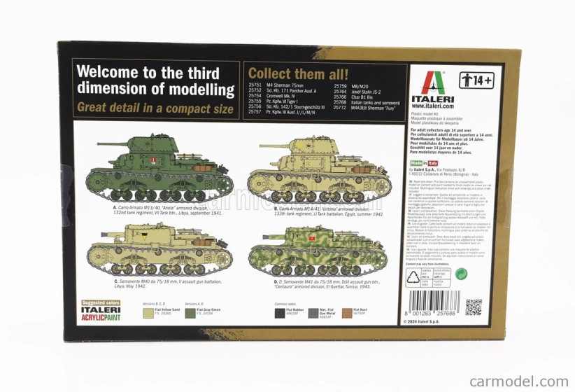 Talianeri Tank Semoventi Military 1935 1:56 /