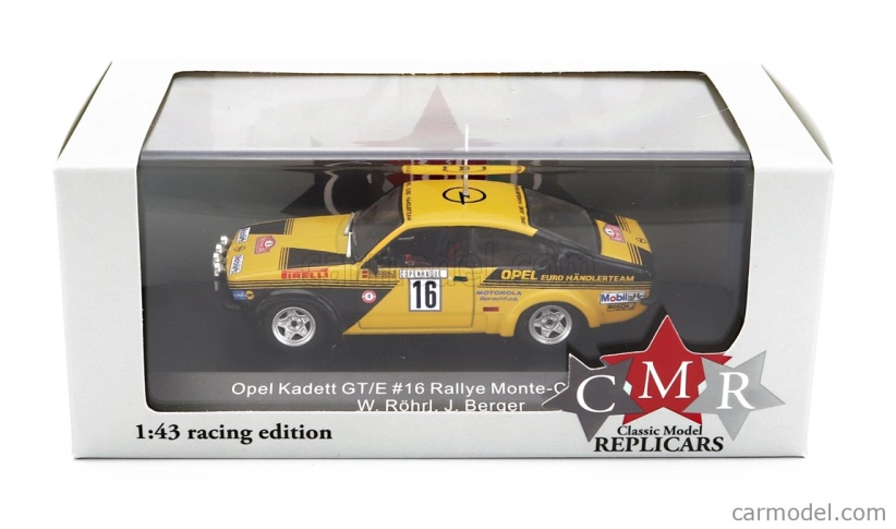 Cmr Opel Kadett C Gt/e (night Version) N 16 1:43, žlutá