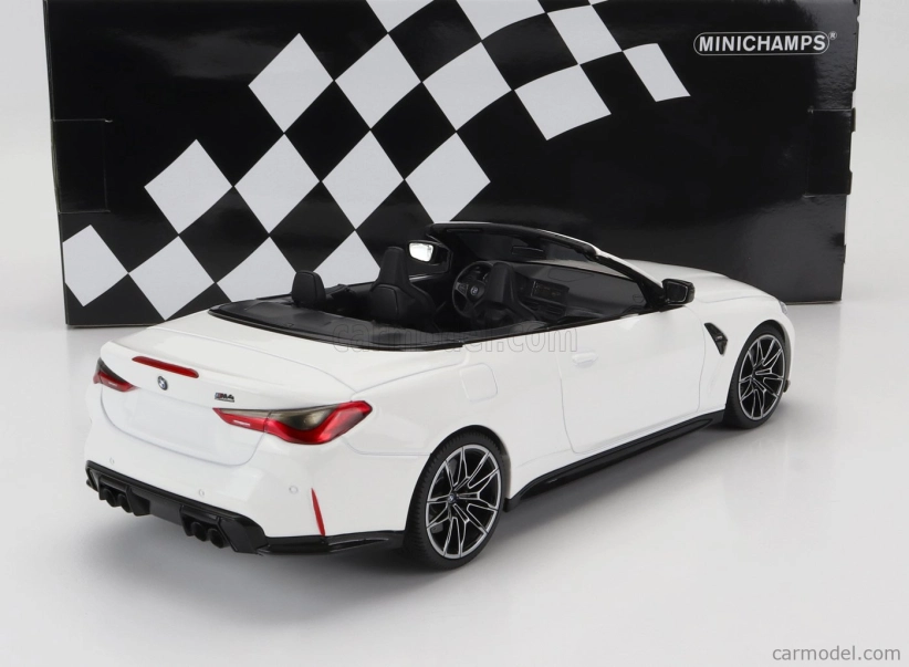 Minichamps BMW radu 4 M4 (g83) Cabriolet 2020 1:18 Biela
