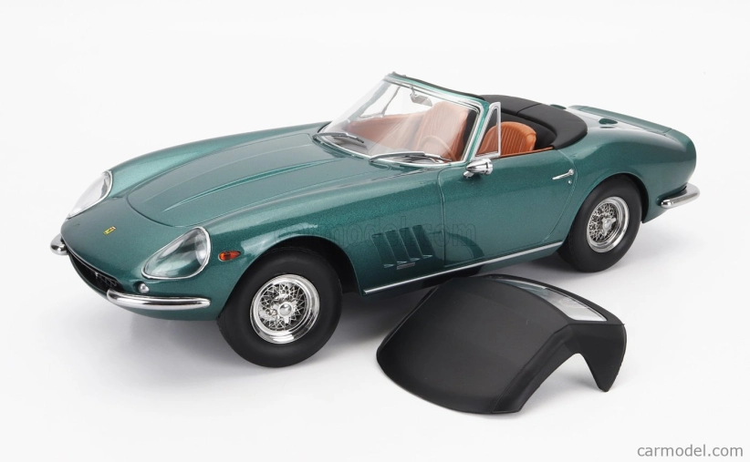 Kk-scale Ferrari 275 Gtb/4 Nart Spider 1967 1:18 Green Met