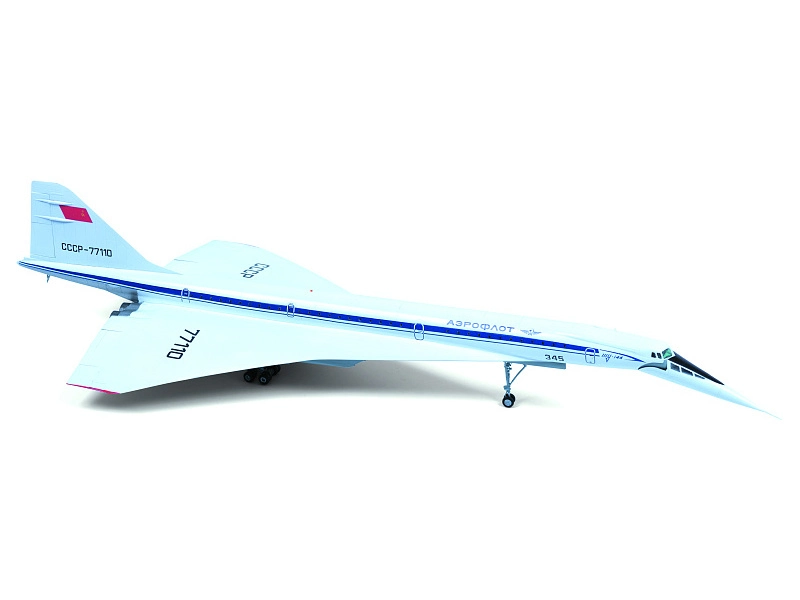 Zvezda Tupolev Tu-144 Soviet Supersonic Military Airliner 1968 1:144 /