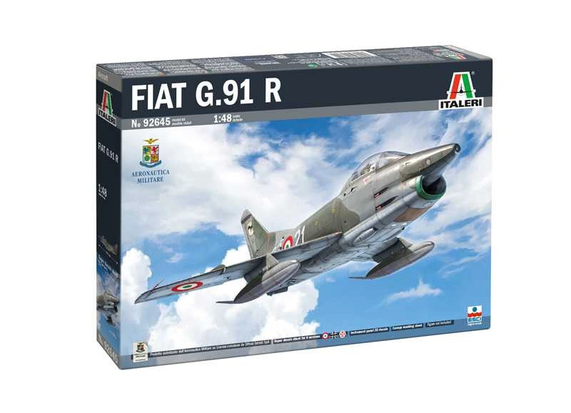 Italeri Fiat G91r Military Airplane 1967 - Aereonautica Militare Italiana - Italian Air Force 1:48 /