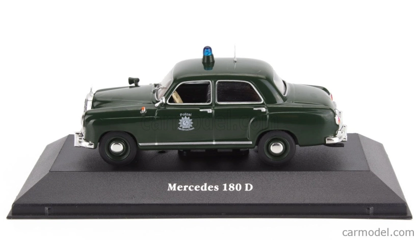 Edicola Mercedes benz 180d Polizei 1953 1:43 Tmavo zelená