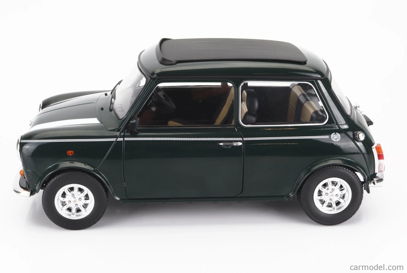 Mini Cooper Sunroof Rhd 1992 v mierke 1:12 tmavo zelená biela