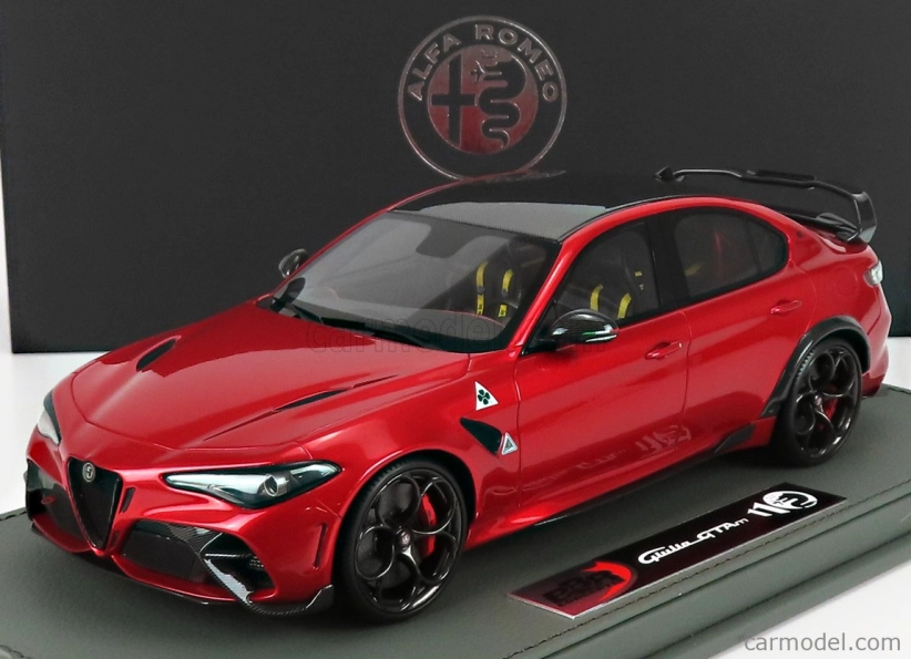 Bbr-models Alfa romeo Giulia Gtam 2020 - Con Vetrina - S vitrínou 1:18 Rosso Gta - Red Met