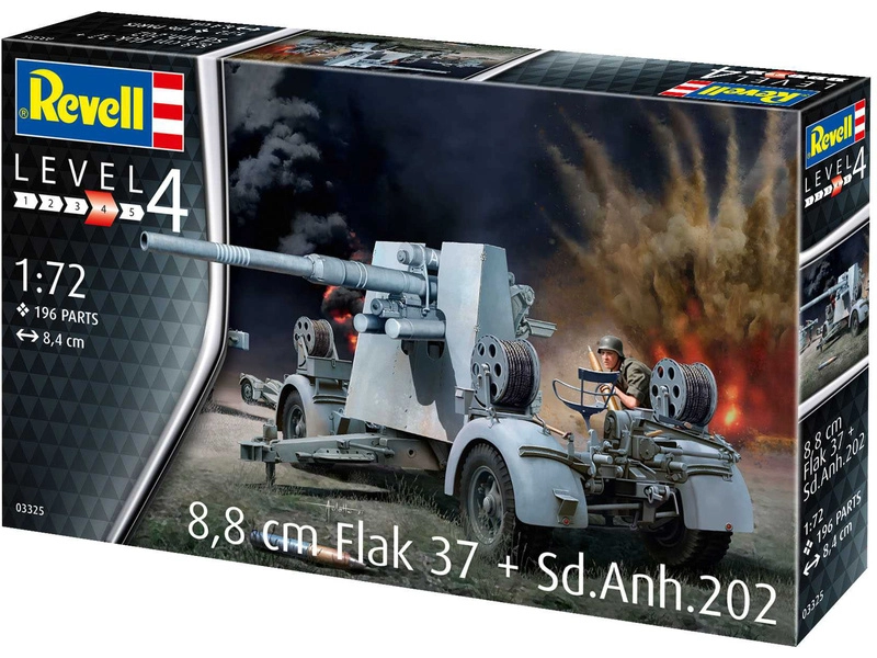 Revell Flak 37 88 mm, Sd.Anh.202 (1:72)