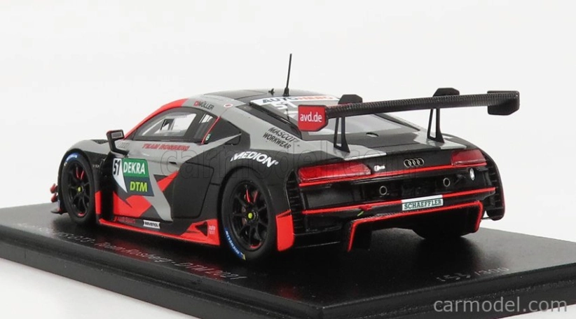 Spark-model Audi R8 Lms Gt3 Team Rosberg N 51 Dtm Season 2021 N.muller 1:43 Silver Red