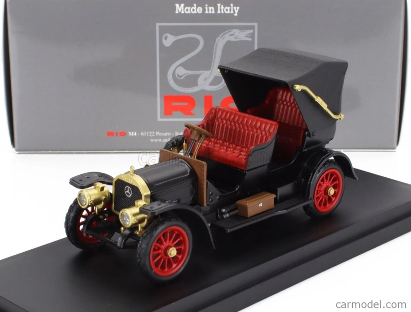 Rio-models Mercedes Benz Simplex Cabriolet Open 1902 1:43 čierna