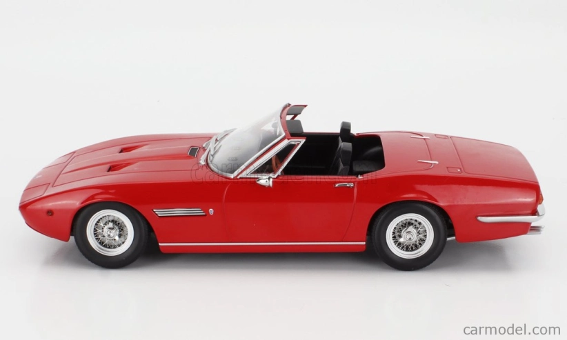 Maserati Ghibli Spider Cabriolet Open 1970 v mierke Kk - Ráfiky - Cerchio A Raggio 1:18 Red