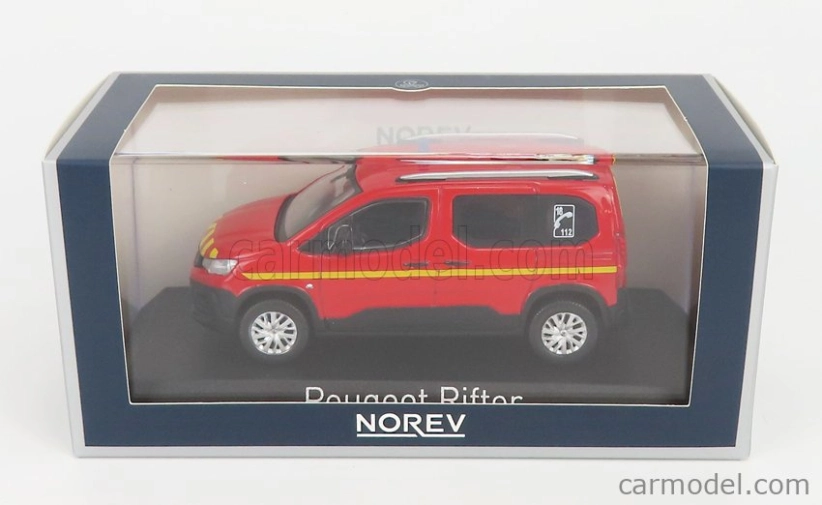 Norev Peugeot Rifter Pompiers 2019 1:43 Červeno-žltá