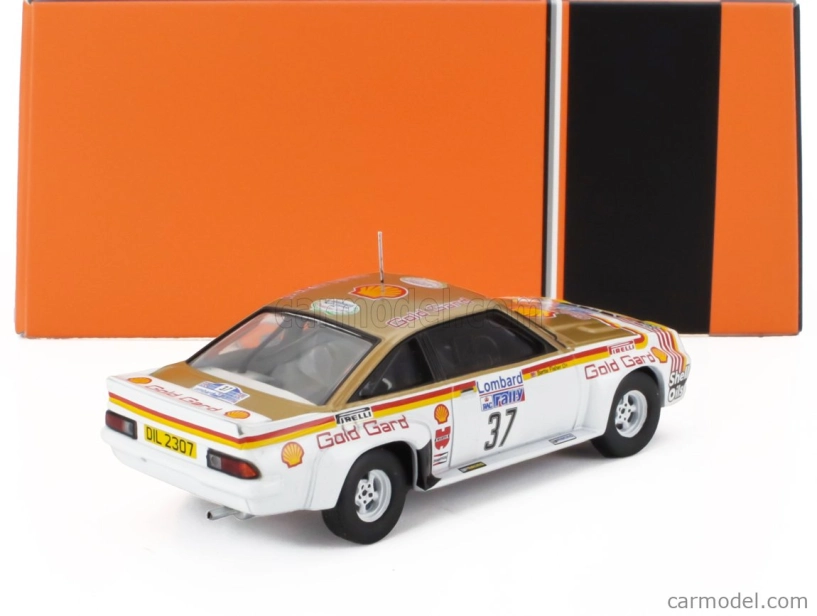 Ixo-models Opel Manta 400 Team Gm Dealer Sport N 37 Rally Rac Lombard 1984 Bertie Fisher - Austin Frazer 1:43 Biela červená žltá