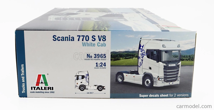 Italeri Scania S770 V8 Tractor Truck 2-assi 2021 1:24 /