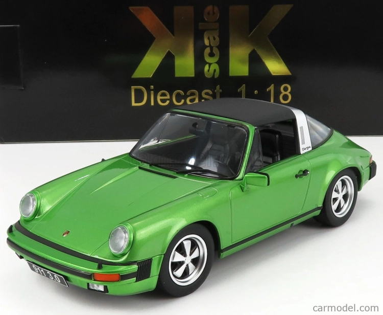 Kk-scale Porsche 911 Carrera 3.0 Targa 1977 1:18 Green Met