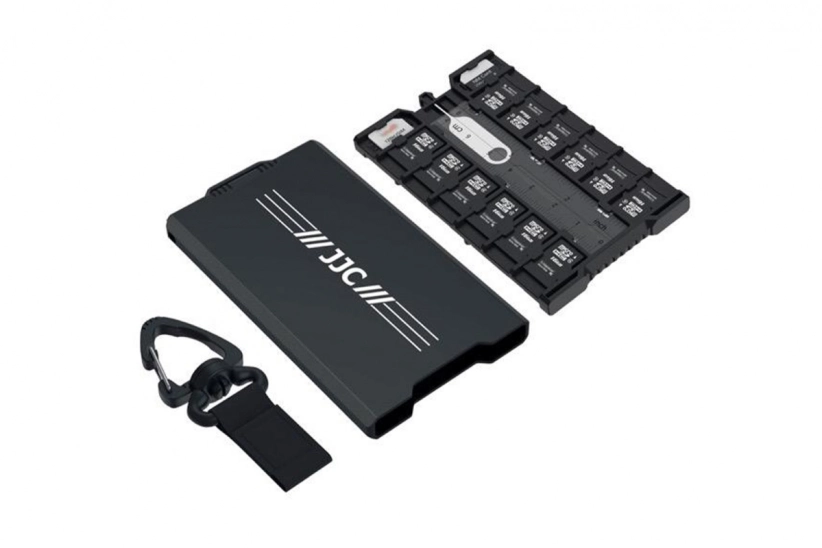 JJC Hliníkový dvojstranný úložný box na paměťové karty (4SD + 12TF + 2 Nano SIM)