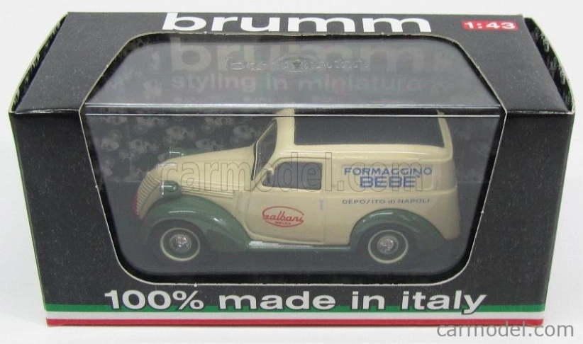Brumm Fiat 1100 Dodávka Galbani Melzo Milano Deposito Di Napoli 1950 1:43