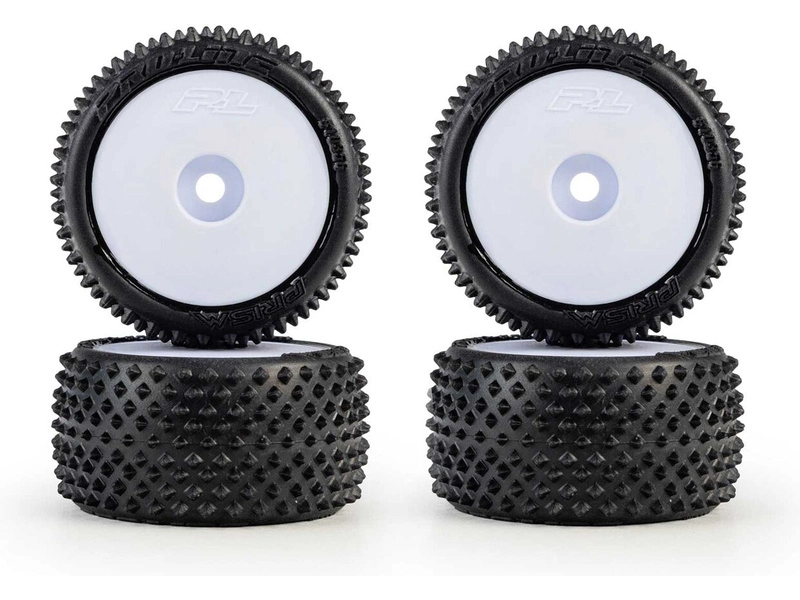 Pro-Line kolo 1:28 kobercové Prism, disk bílý, Hex 7mm (4): Losi Micro-T