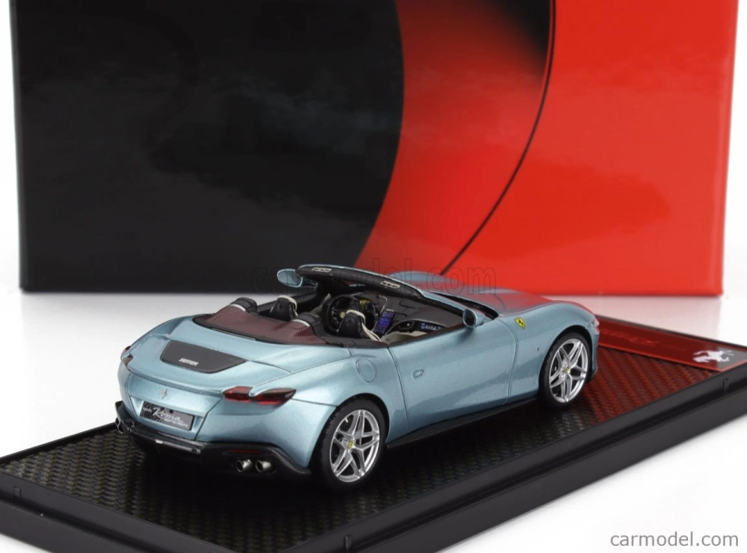 Bbr-models Ferrari Roma Spider Open 2020 1:43 Celeste Trevi - Light Blue Met