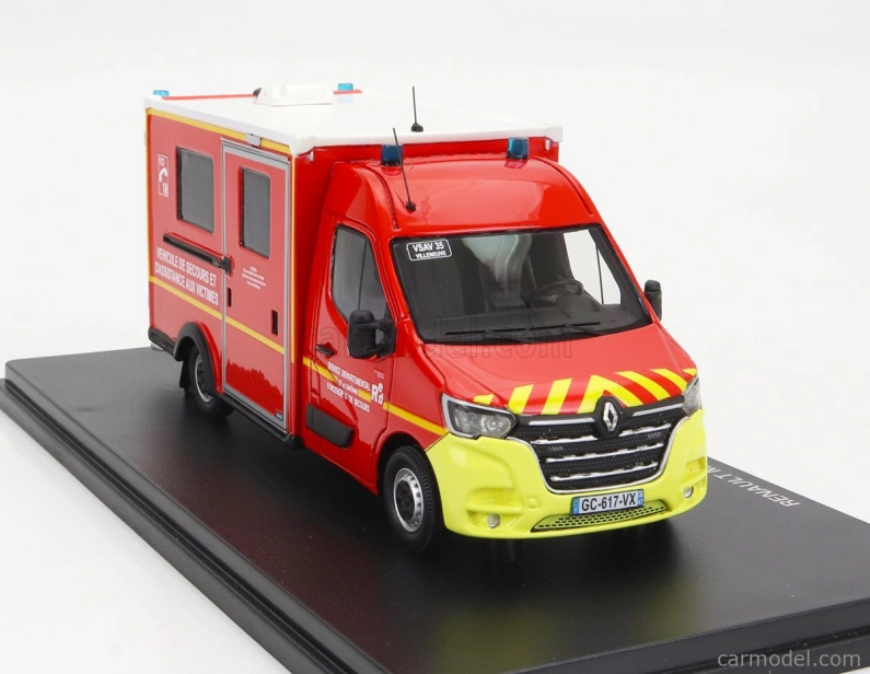 Alerte Renault Master Van Was Sdis 47 Hasičská ambulance 2019 1:43, červená