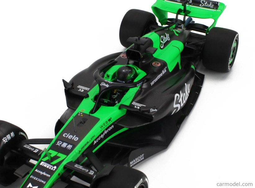Minichamps Sauber F1 C44 Team Stake Kick N 77 Sezóna 2024 Valtteri Bottas 1:18 Zelená čierna
