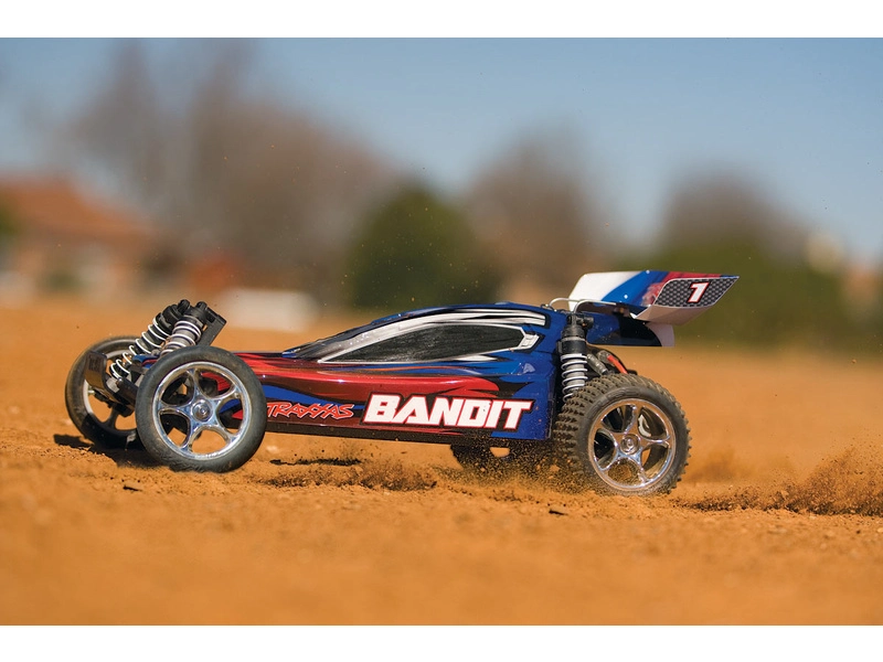 RC auto Traxxas Bandit 1:10 RTR, červenočierna