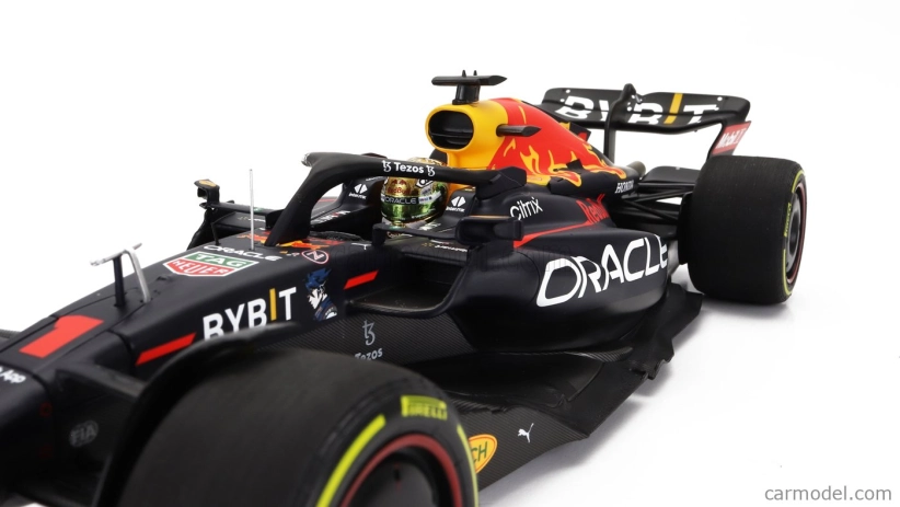 Minichamps Red bull F1 Rb18 Team Oracle Red Bull Racing N 1 Winner Abu Dhabi Gp Majster sveta 2022 Max Verstappen 1:18 Matná modrá žltá červená