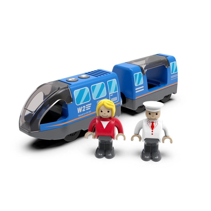 2Kids Toys Elektrický městský vlak modrý
