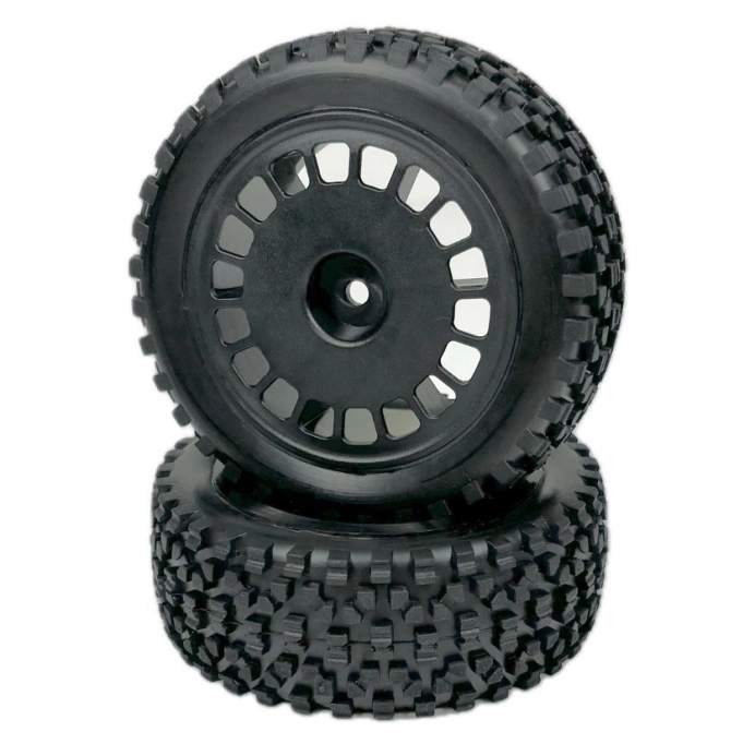 Absima buggy pneu Maxi Block vrátane disku 1:10 predné, čierne, 2 ks