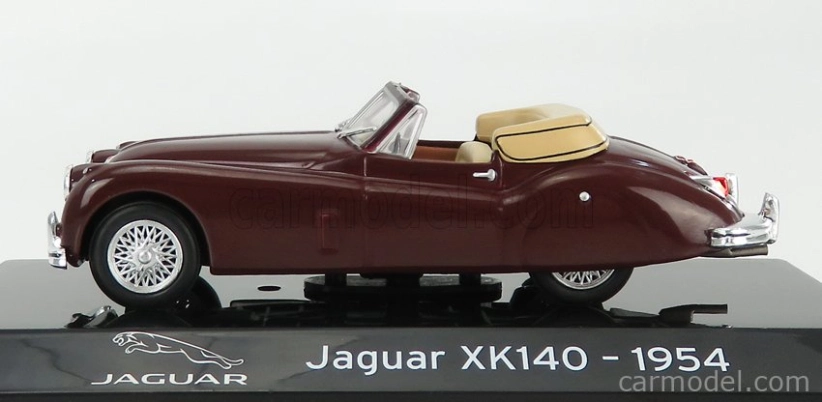 Edícia Jaguar Xk140 Cabriolet 1954 - Con Vetrina - S vitrínou 1:43 Bordeaux