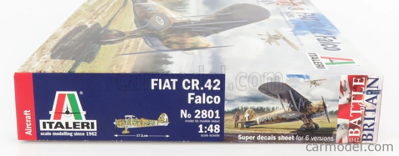 Italeri Fiat Cr.42 Falco Aeronatica Militare Battle Of Britain Airplane 1939 1:48 /