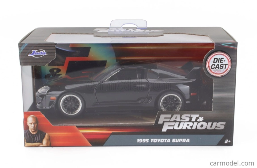 Jada Toyota Brian's - Paul Walker - Brian O'conner - Supra 1995 - Fast & Furious 1:32 Black