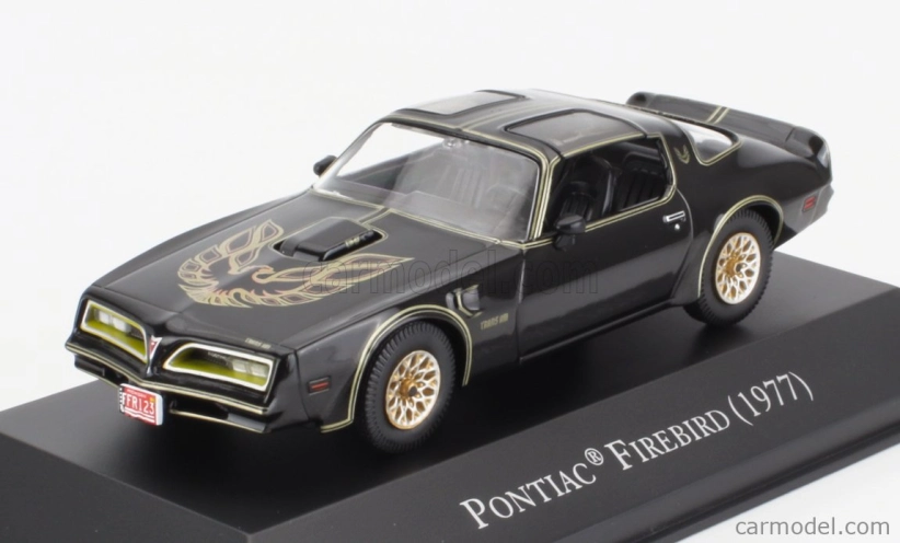 Edicola Pontiac Firebird Trans Am 1977 - Con Vetrina - With Showcase 1:43 Černé Zlato