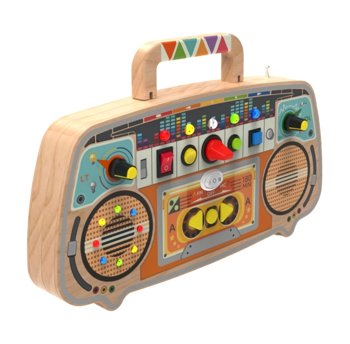 2Kids Toys Activity board Dřevěné FM rádio - poškozený obal