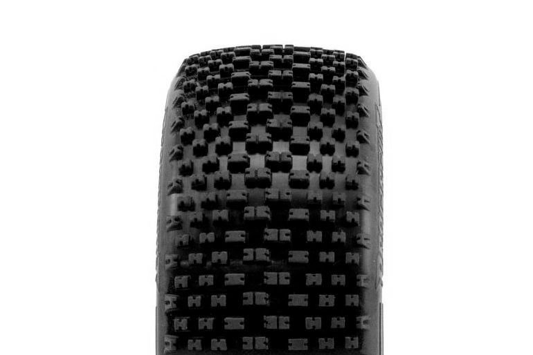 H-BLOCK V2 BUGGY S2 (SOFT) lepené pneumatiky, biele disky, 2 ks.