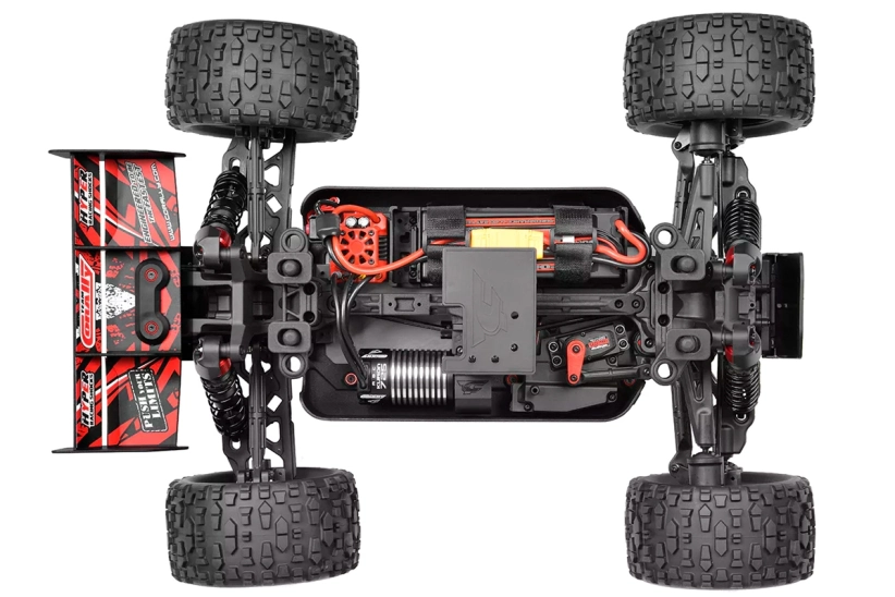 RC auto KAGAMA-4 Monster Truck 4WD 3-4S RTR, červená