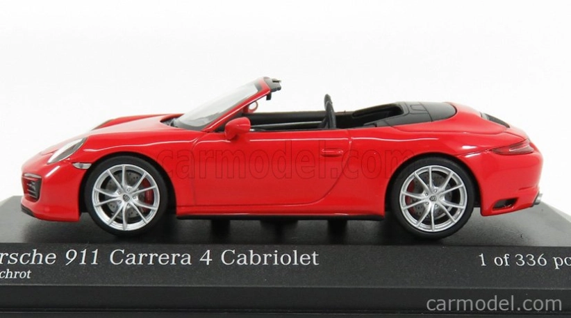 Minichamps Porsche 911 991-2 Carrera 4s Cabriolet 2017 1:43 Red