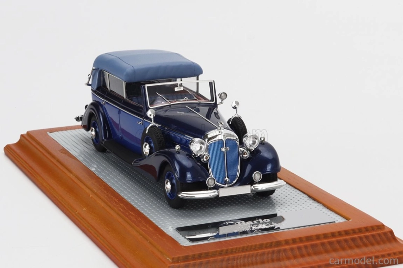 Ilario-model Horch 951a Pullman Original Car Semiconvertible Cabriolet Closed 1937 1:43 2 Tóny Modré