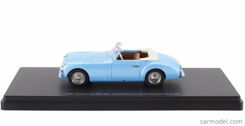 Esval model Cisitalia 202 Sc Stabilimenti Farina Cabriolet Open 1947 1:43 Blue