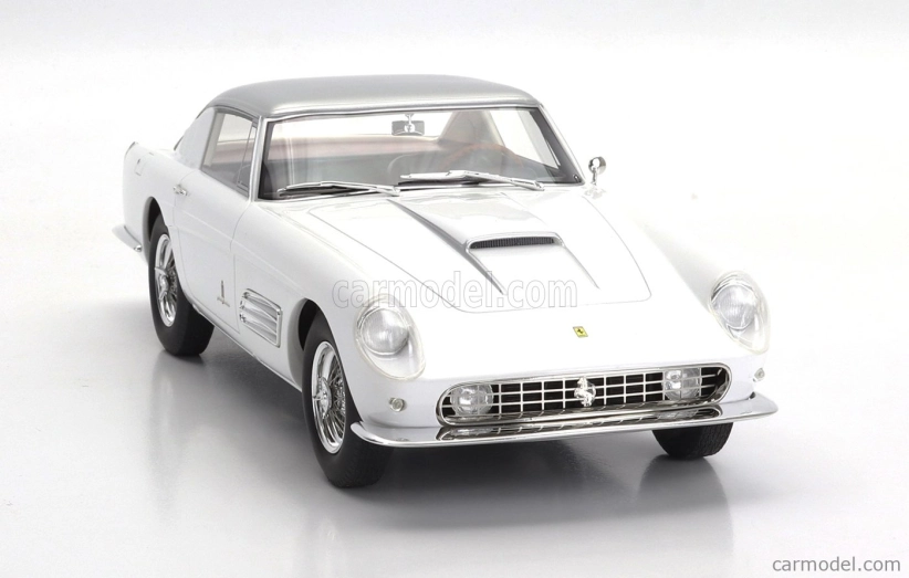 Maxima Ferrari 410 Superamerica Iii Series Pininfarina Coupe 1958 1:18 Bílé Stříbro
