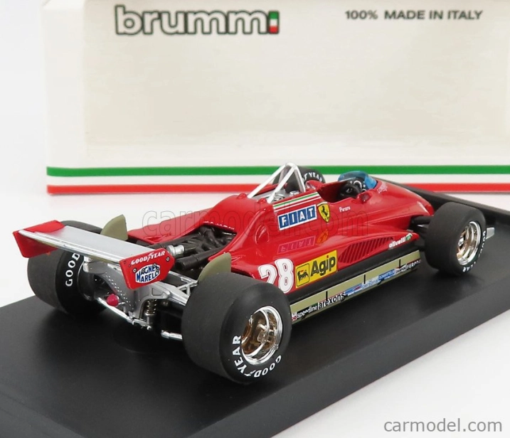 Brumm Ferrari F1 126c2 N 28 Winner San Marino Imola Gp 1982 Didier Pironi 1:43 Red