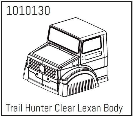 HBP240252 - (1010130) T-Hunter PC Body (unpainted) - PRO Crawler 1:18
