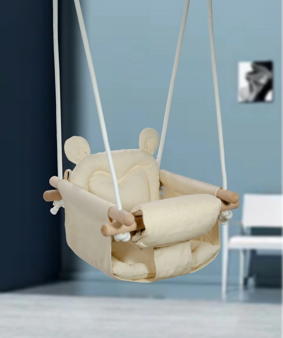 2Kids Toys Medvedík hojdačka béžová - poškodený obal