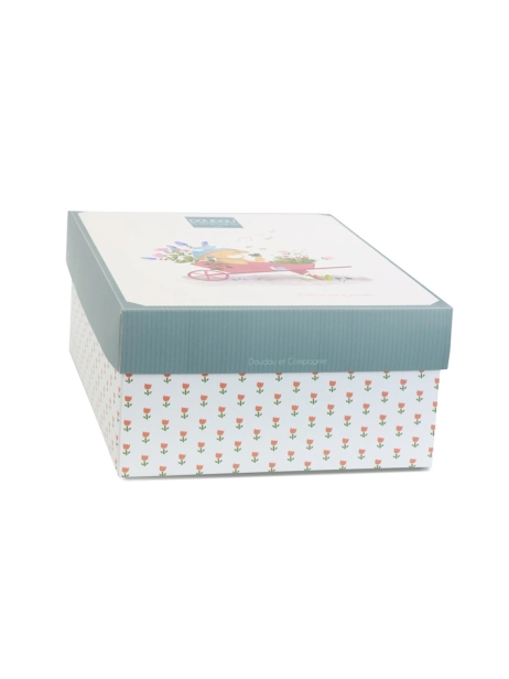 Doudou Dárková sada Plyšová kravička Aneth hrající melodii 20 cm