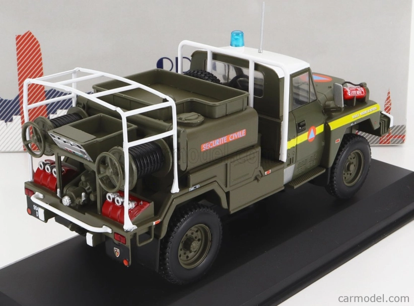 Odeon Acmat Tpk 4-35-c Tanker Truck Ccfm Securite Civile 1985 1:43 Vojenská Zelená