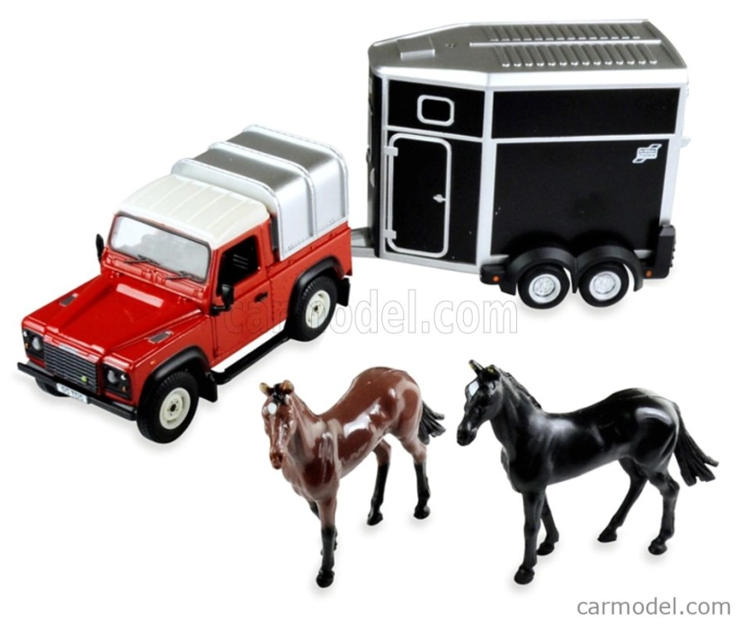 Britains Land rover Land Defender 90 Pick-up Closed 1984 1:32, červená