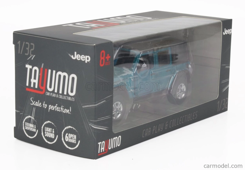 Tayumo Jeep Wrangler Sahara Hard-top 2012 1:32 Blue Black