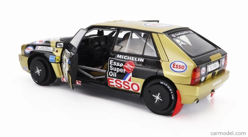 Solido Lancia Delta Hf H.f. Grifone Srl N 2 3rd Rally Deutschland 1989 Y.loubet - J.m.andrie 1:18 Zlatá Černá