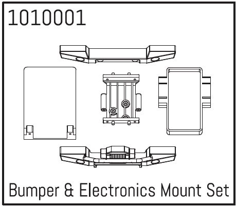 HBP240010 - (1010001) Bumper & Electronics Mount Set